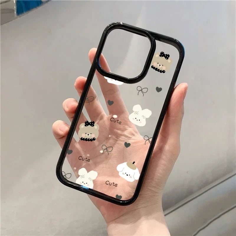 Cute Animals Clear Phone Case