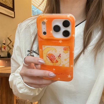 Lovely Orange Star Phone Case For iPhone