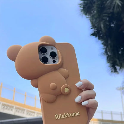 Kawaii Probe Rilakkuma Bear Phone Case