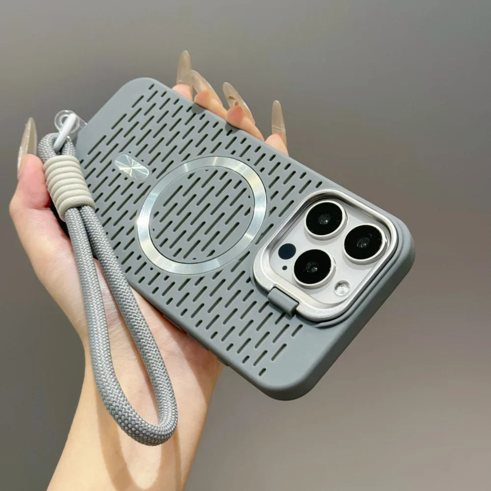 Lens mount For magsafe Wrist Strap Lanyard Phone Case For iPhone