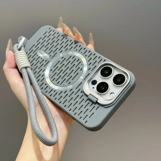 Lens mount For magsafe Wrist Strap Lanyard Phone Case For iPhone