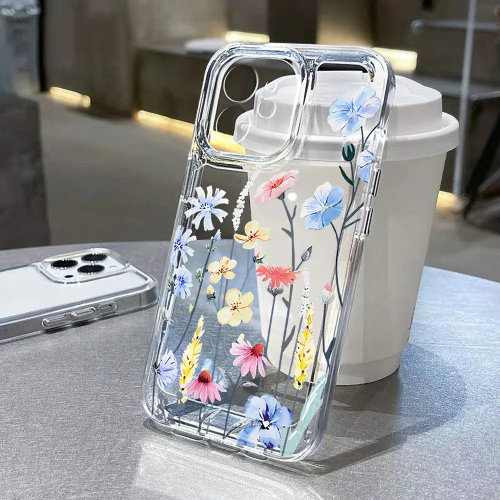 Flower Clear Phone Case