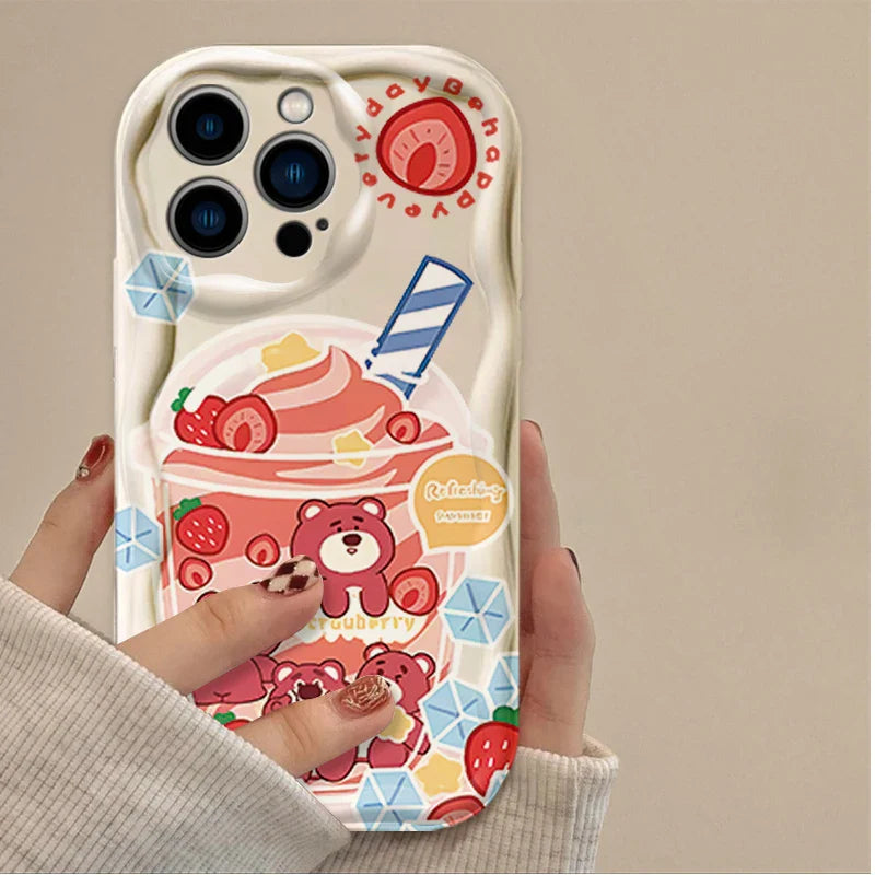 Disney WinniethePooh Strawberry Shortcake Bear Case For iPhone