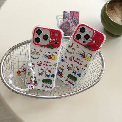 Kawaii Cute Happy Hello Kitty Cat Phone Case For iPhone
