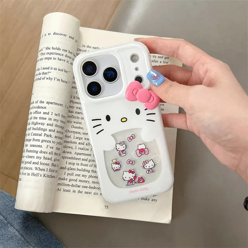 Korean Cute 3D Hellokitty Phone Case For iPhone