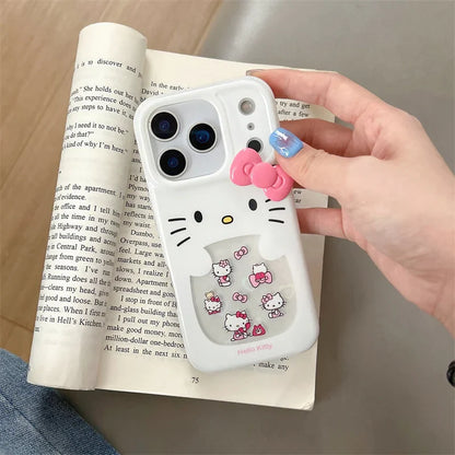 Korean Cute 3D Hellokitty Phone Case For iPhone