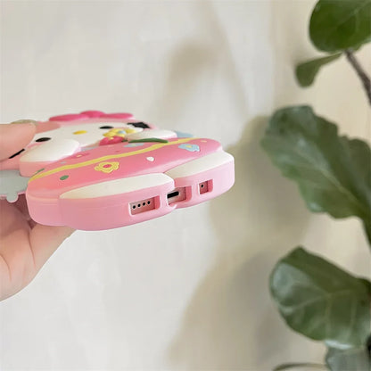 Silicone Cartoon Flower Wings Hello Kitty Phone Case
