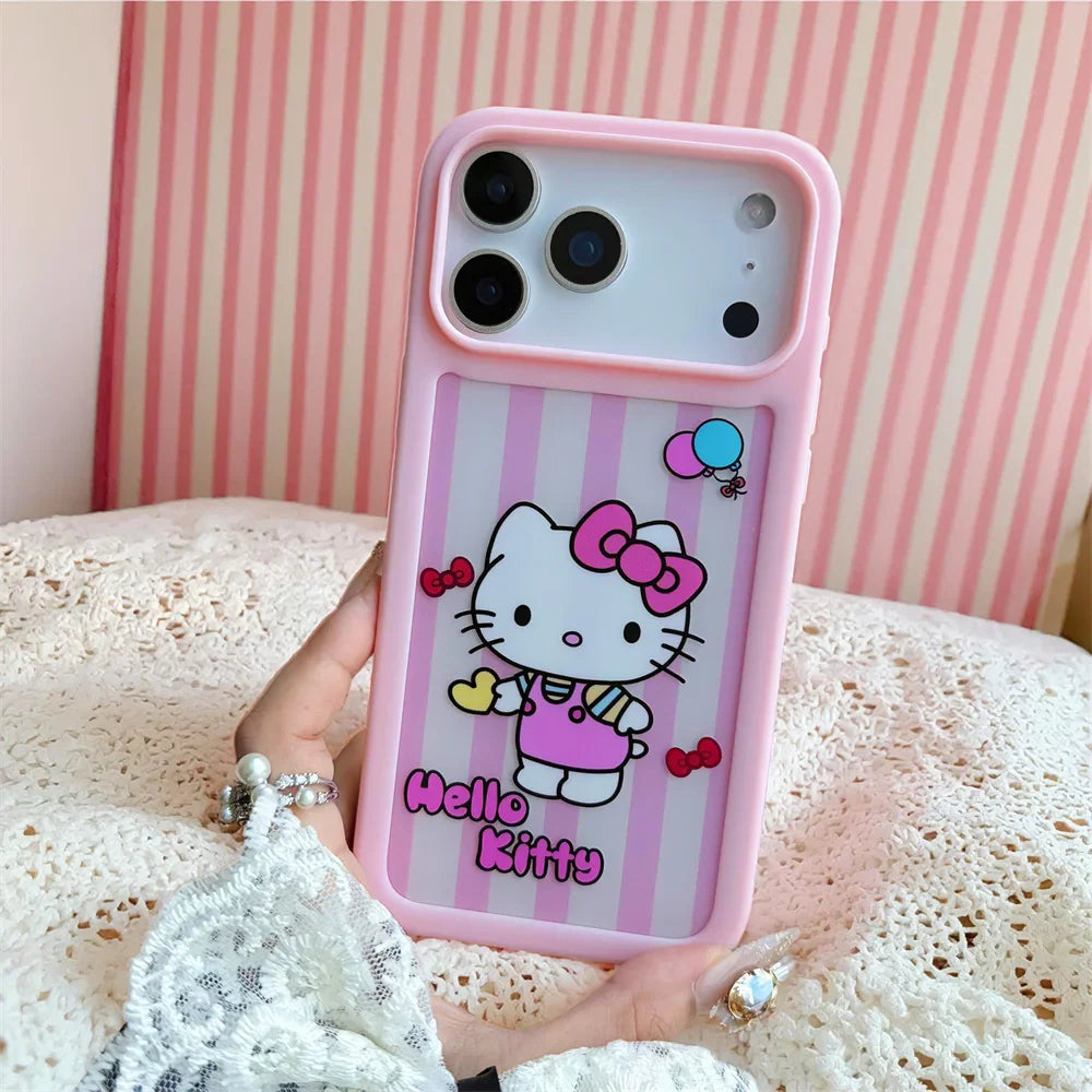 Cute Cartoon Hello Kitty Pink Phone Case For iPhone