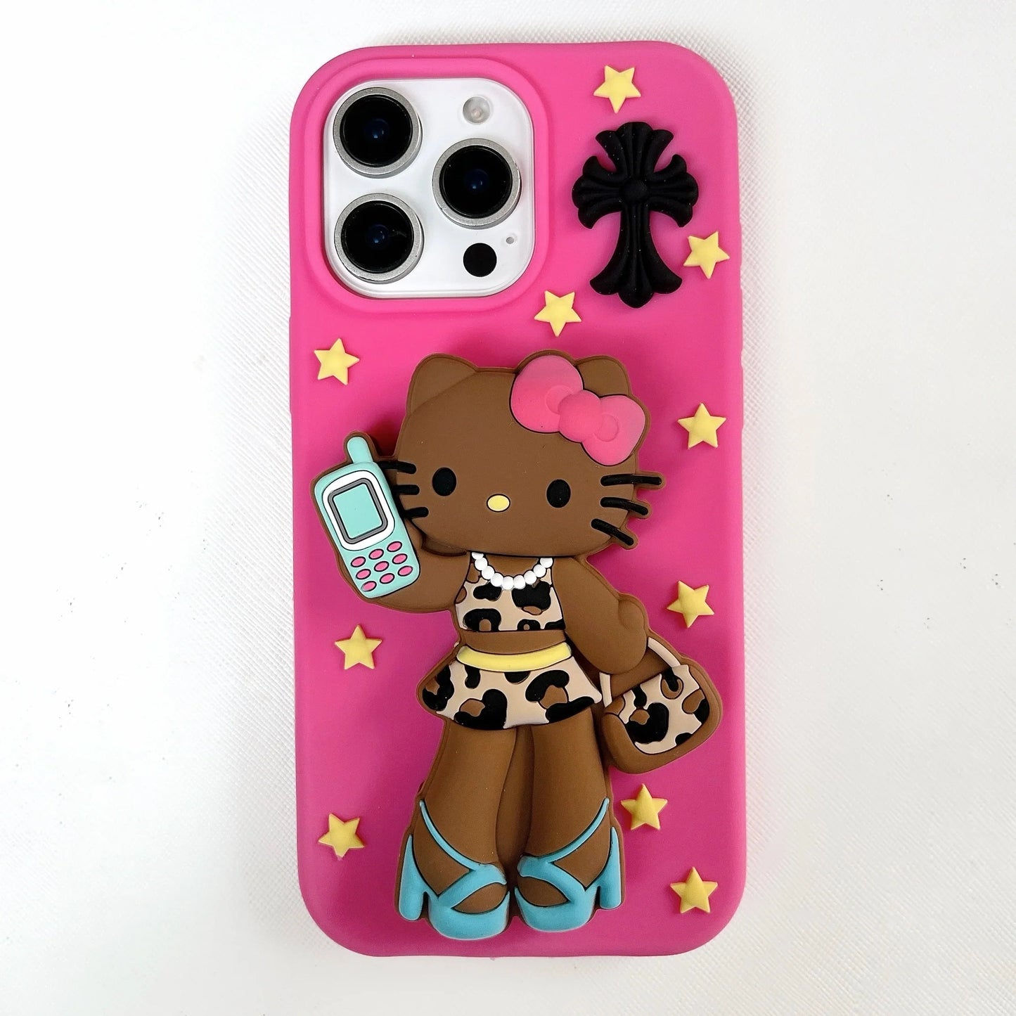 Leather Long Legs Hellokittys Mobile Phone Case Bracket Suitable For iPhone