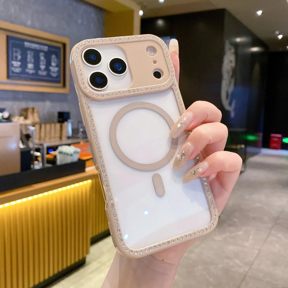 Glitter Rhinestones Laser Diamond Phone Case For iPhone