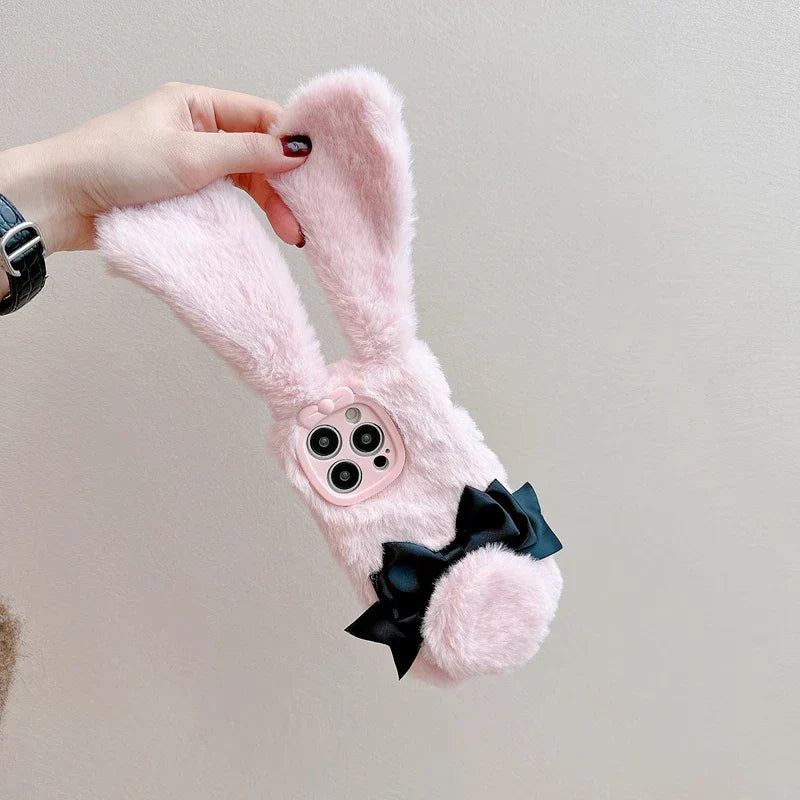 Kawaii Maid Bunny Plush Phone Case