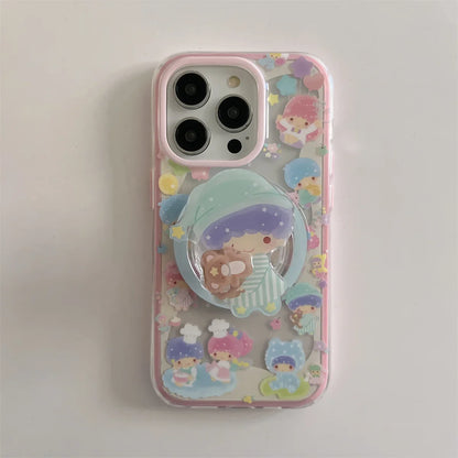 New Pink Shake Stand Phone Case For iPhone