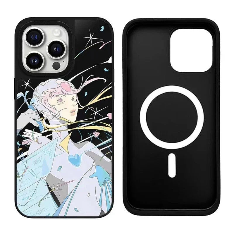 MagSafe Mirror Surface Anime Girl Case Phone Case