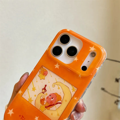 Lovely Orange Star Phone Case For iPhone