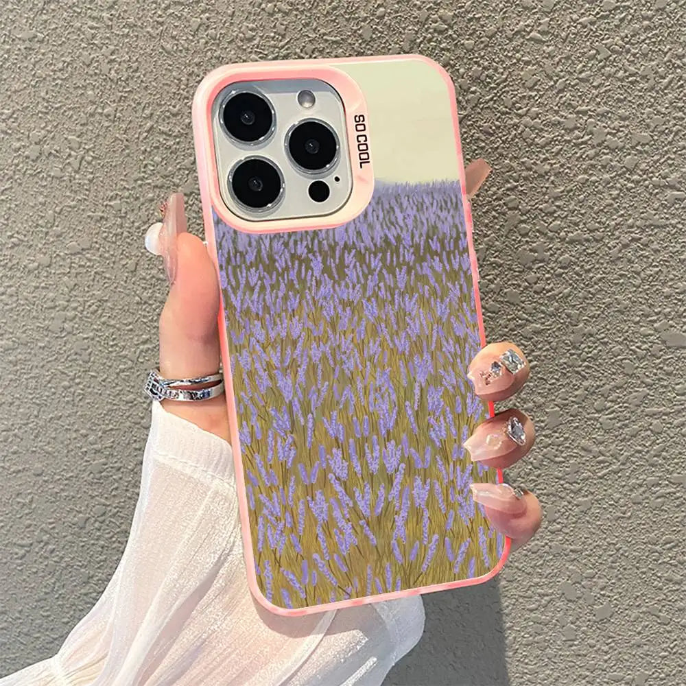 Lavender Garden Phone Case For iPhone