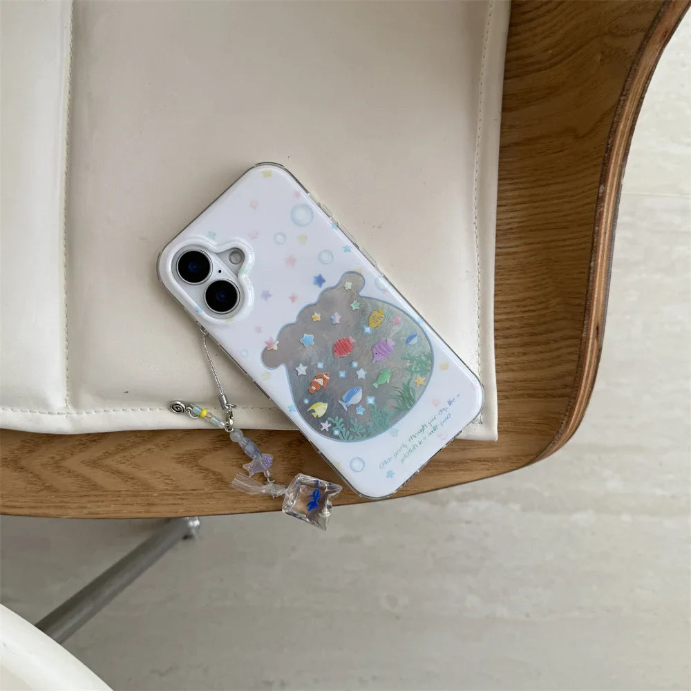 Cute Stars Fish Phone Case