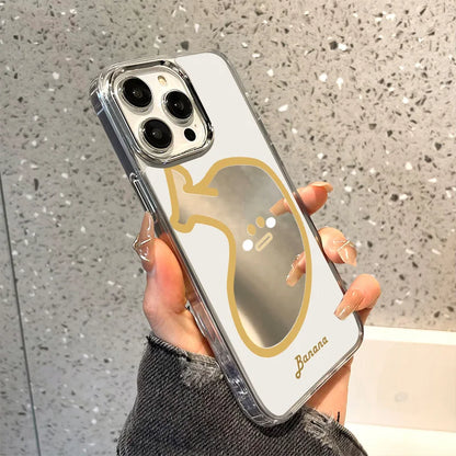 Cartoon Fruit Make Up Mirror Phone Case