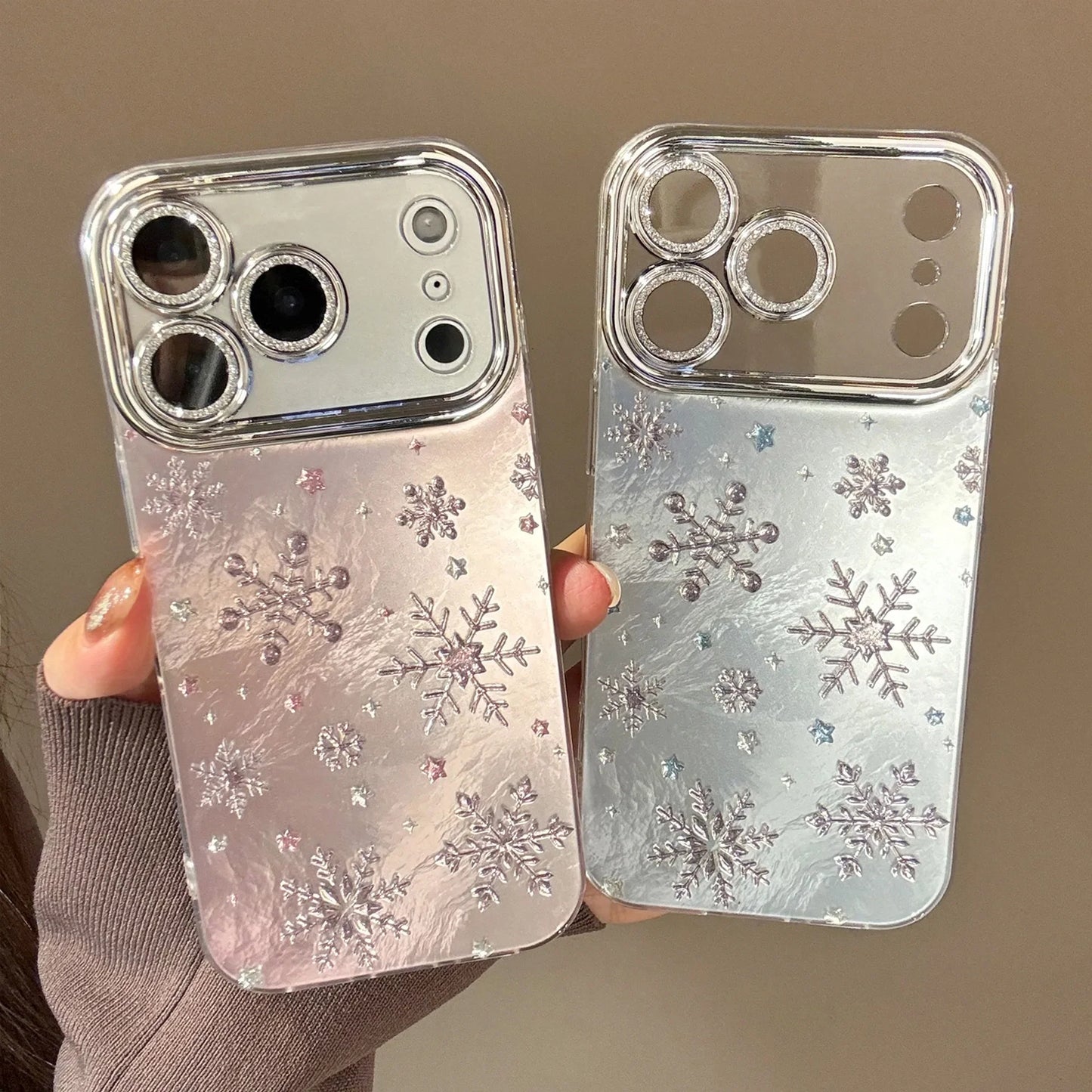 Korean Christmas Snowflakes Phone Case For iPhone