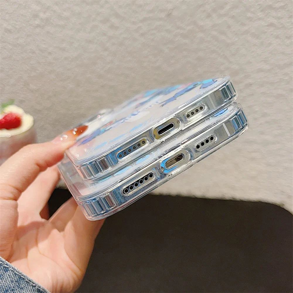 Funny Stitch Clear Magsafe Phone Case For iPhone