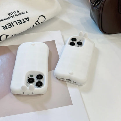 Funny 3D Cartoon Sleep Rabbit Phone Case