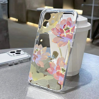 Flower Shockproof Silicone Cover Funda Phone Case