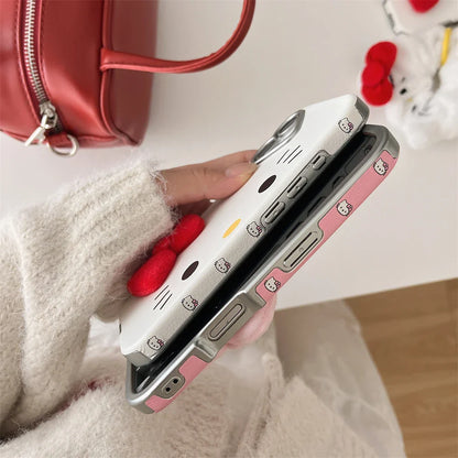 Fashion Cute Hello Kitty Pattern Horizontal Phone Case