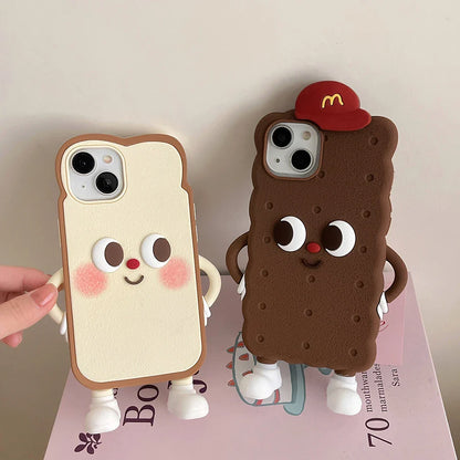 Chocolate Toast Cookies Soft Silicone Phone Case