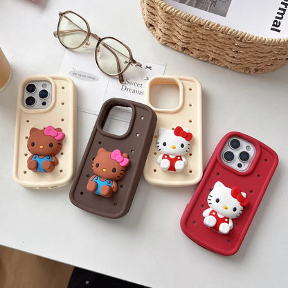 Cave Shell Three-Dimensional Kitty Applicable To Phone Cover For iPhone