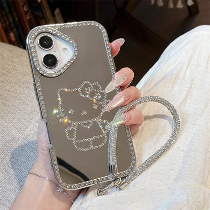 Luxury Bling Glitter Diamond Plating Hello Kitty Phone Case