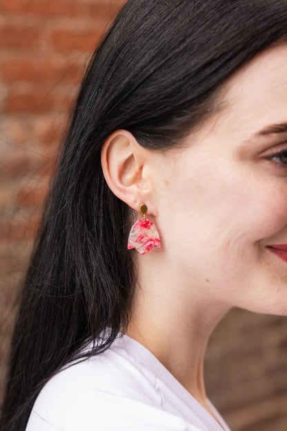 Lotus Earrings - Rosey