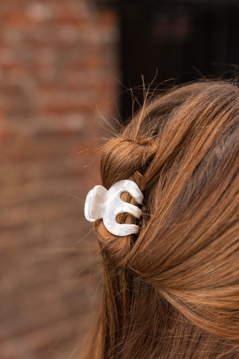 Claire Hair Claw Trio - Turquoise, Breezy White, and Ocean Waves