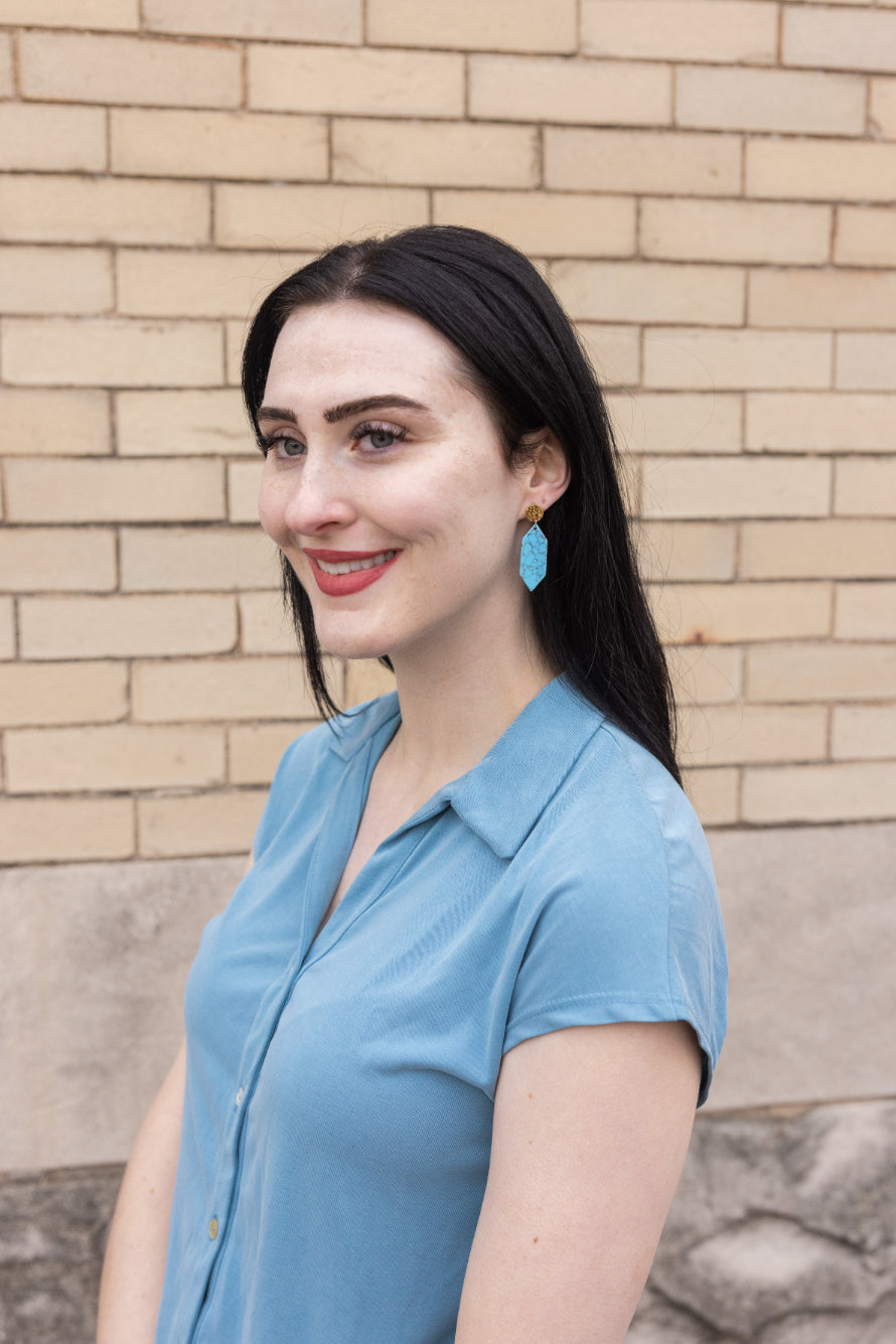 Gemma Earrings - Turquoise