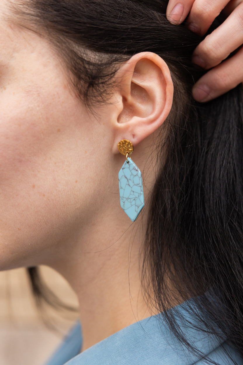 Gemma Earrings - Turquoise