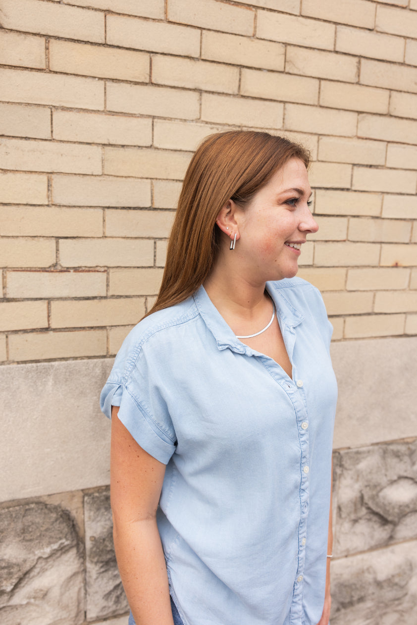 Luxe Silver Goldi Hoops