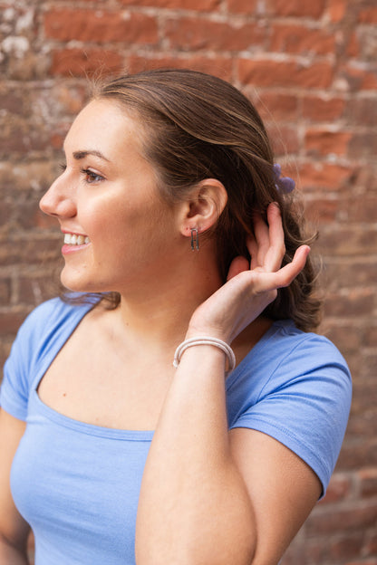 Luxe Silver Kamora Hoops