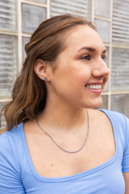 Luxe Silver Rope Chain - 18"