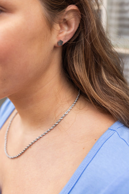 Luxe Silver Rope Chain - 18"