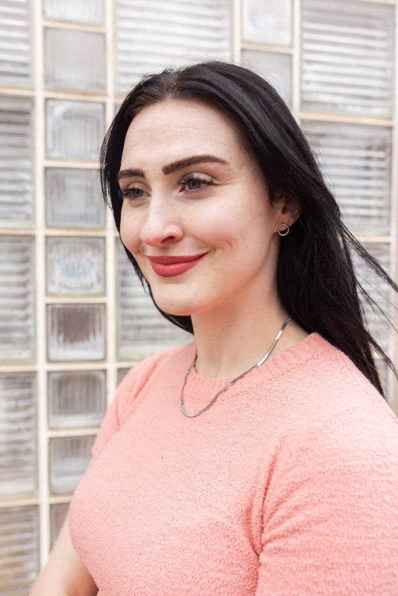 Luxe Silver Oriana Studs - Small