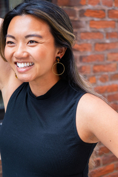 Amelia Earrings - Tortoise