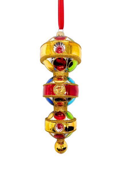 Triple Sevens Reflector Glass Ornament