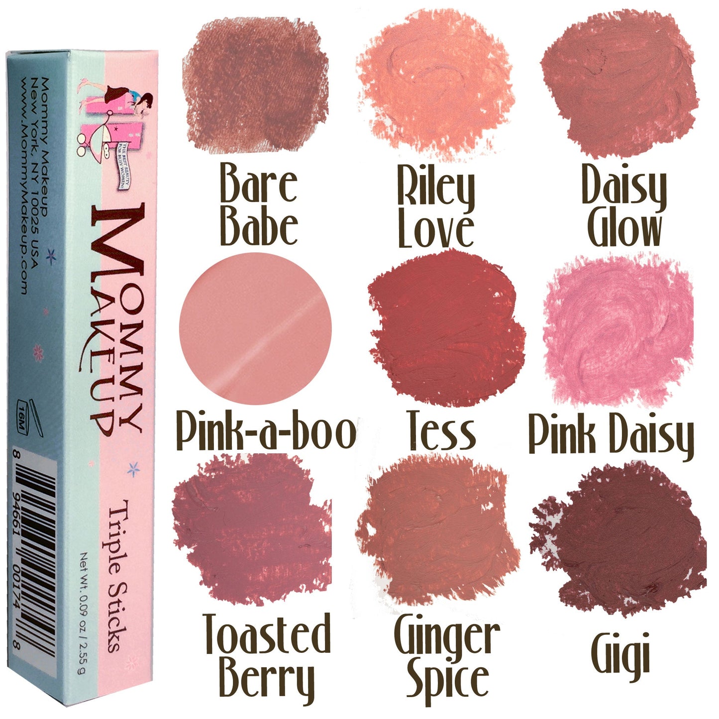 Triple Sticks Lipstick, Cream Blush, and Treatment in Ginger Spice