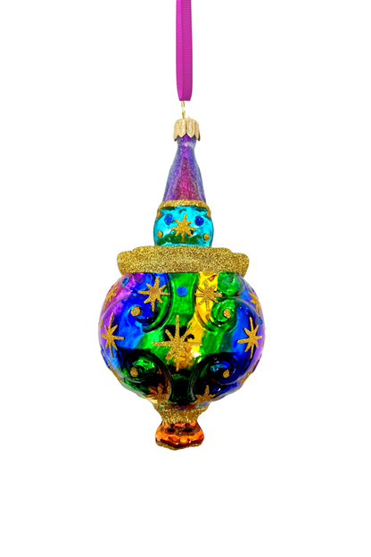 Twinkle Circus Clown Glass Ornament
