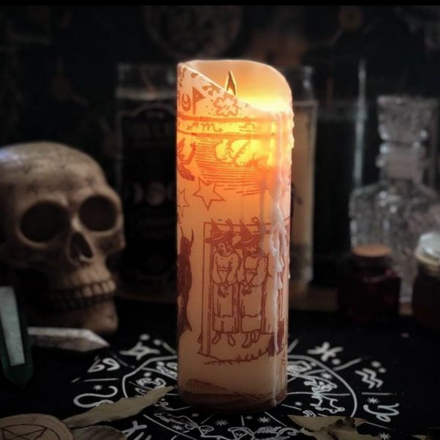 Black Flame Candle