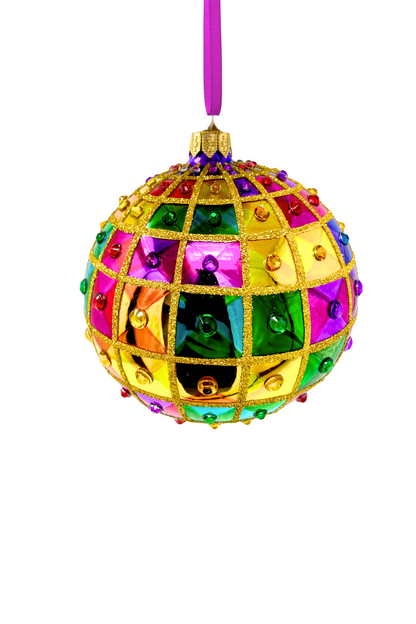 Vegas Nights Rhinestone Glass Bauble