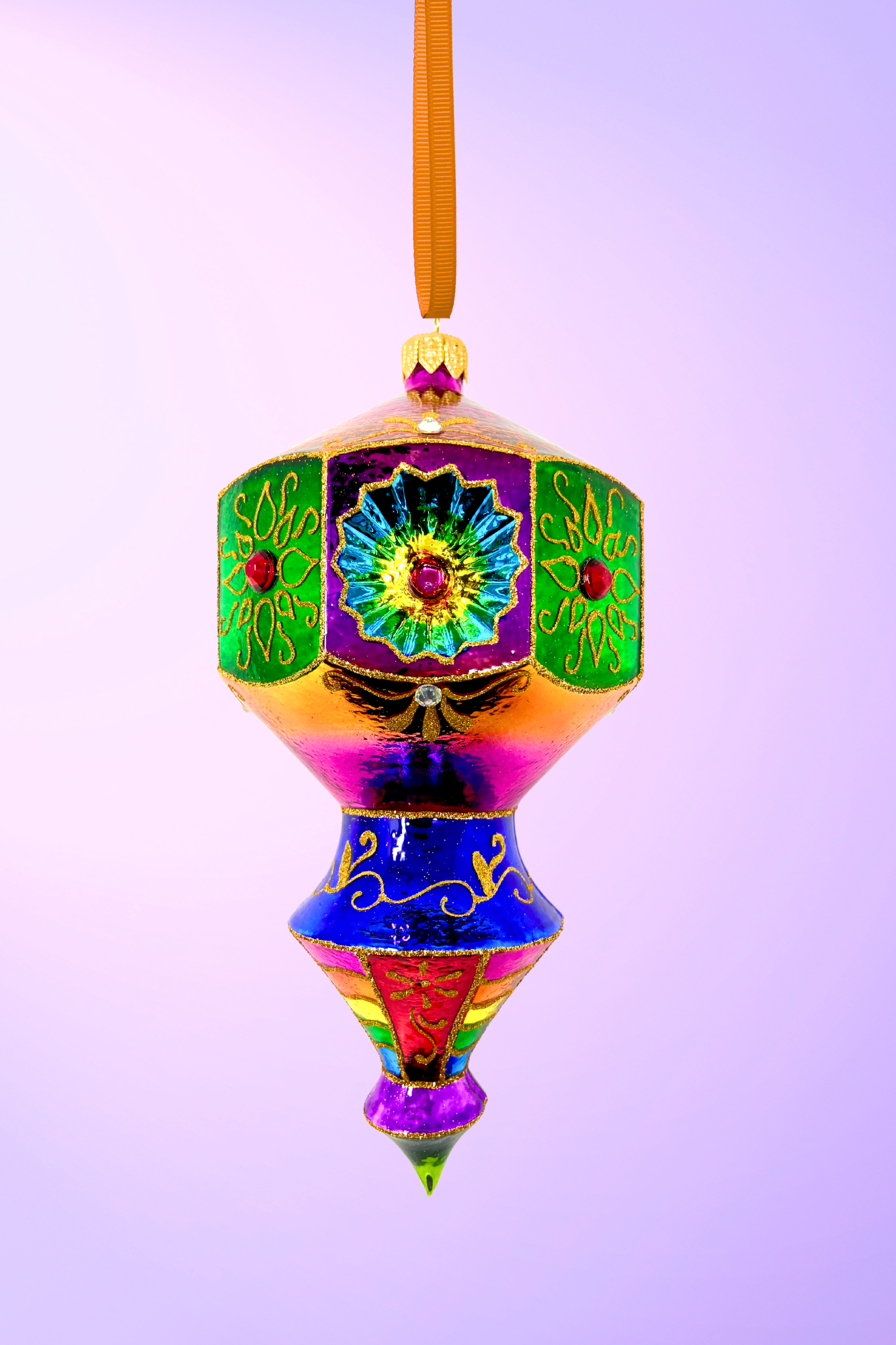 Vegas Prisma Polish Glass Ornament