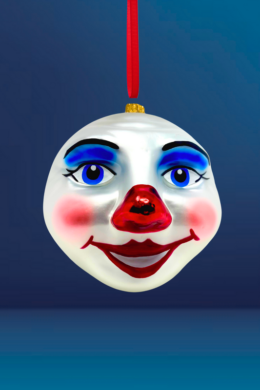 Winter Moon Glass Ornament