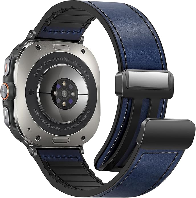 Magnetic Leather Watch Band for Galaxy Watch 20mm