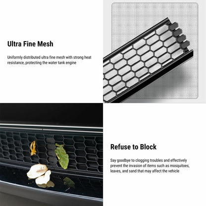 Split Insect Net Front Bumper Grill for Tesla Model Y (Not fit for Performance)