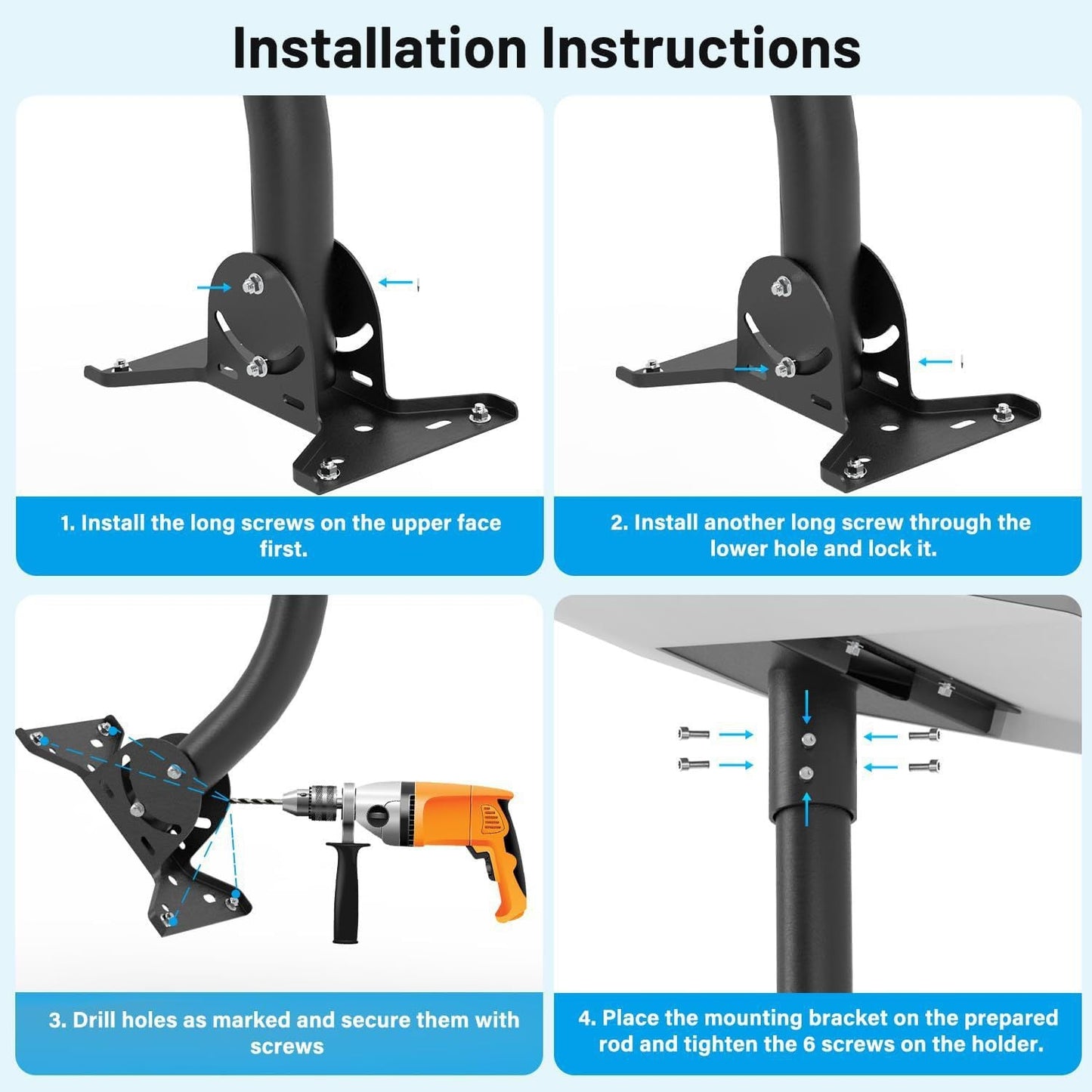Adjustable Roof Wall Mount Kit V4 for Starlink Gen3