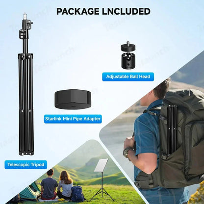 Adjustable Starlink Mini Tripod with 1/4-20 Thread Mount